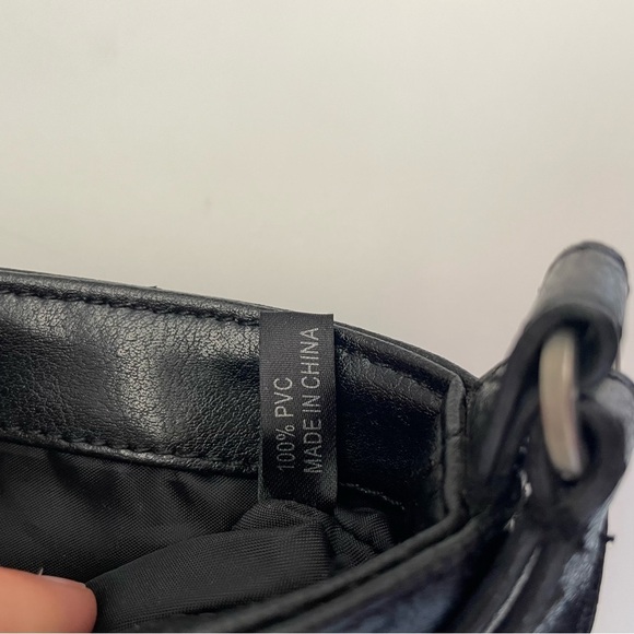 Vintage retro y2k baguette bag purse shoulder bag faux leather 90s rectangle - Picture 15 of 15